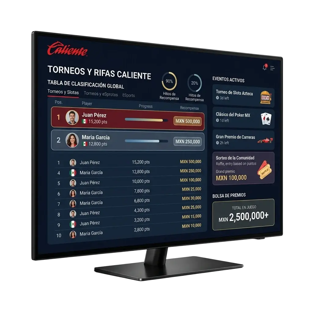 Torneos y eventos competitivos en Caliente