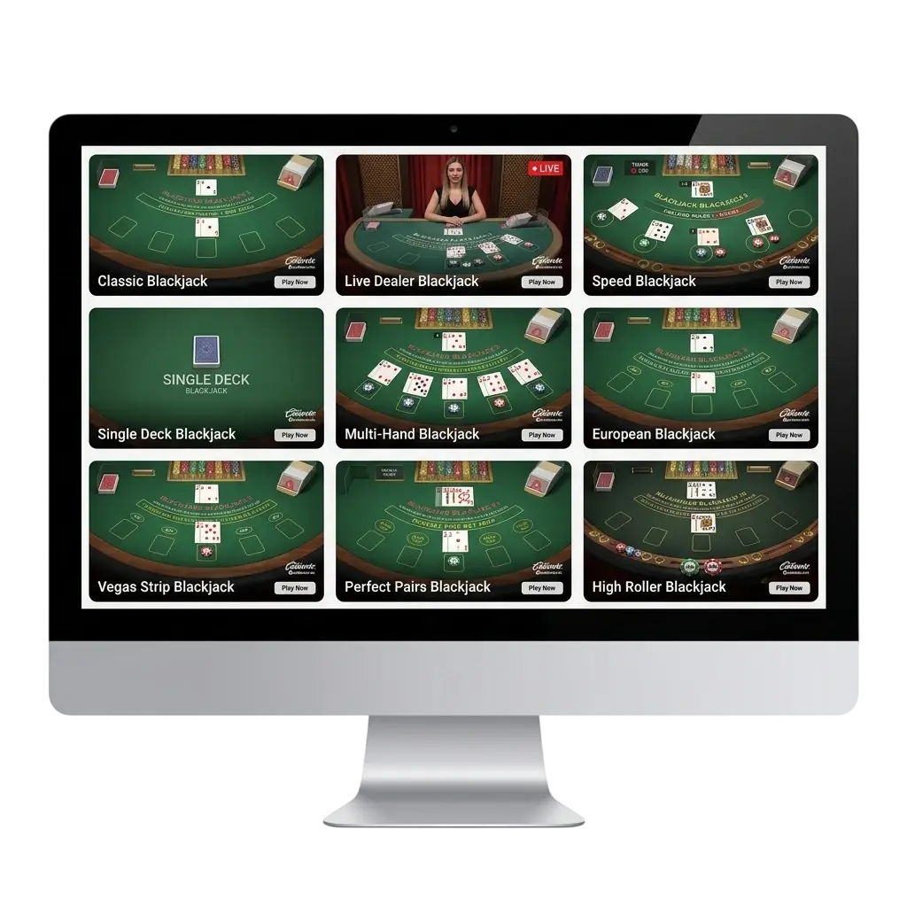 Mesa de blackjack en vivo en Caliente México