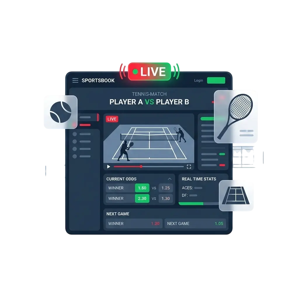 Apuestas en vivo de tenis en Caliente México