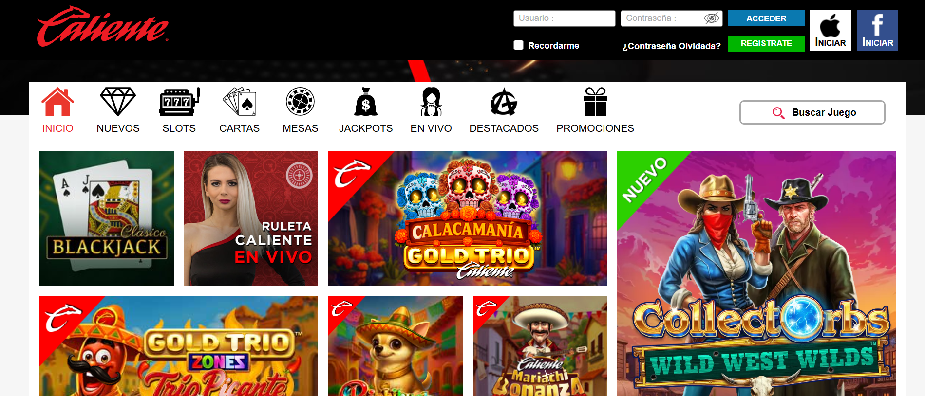 caliente casino