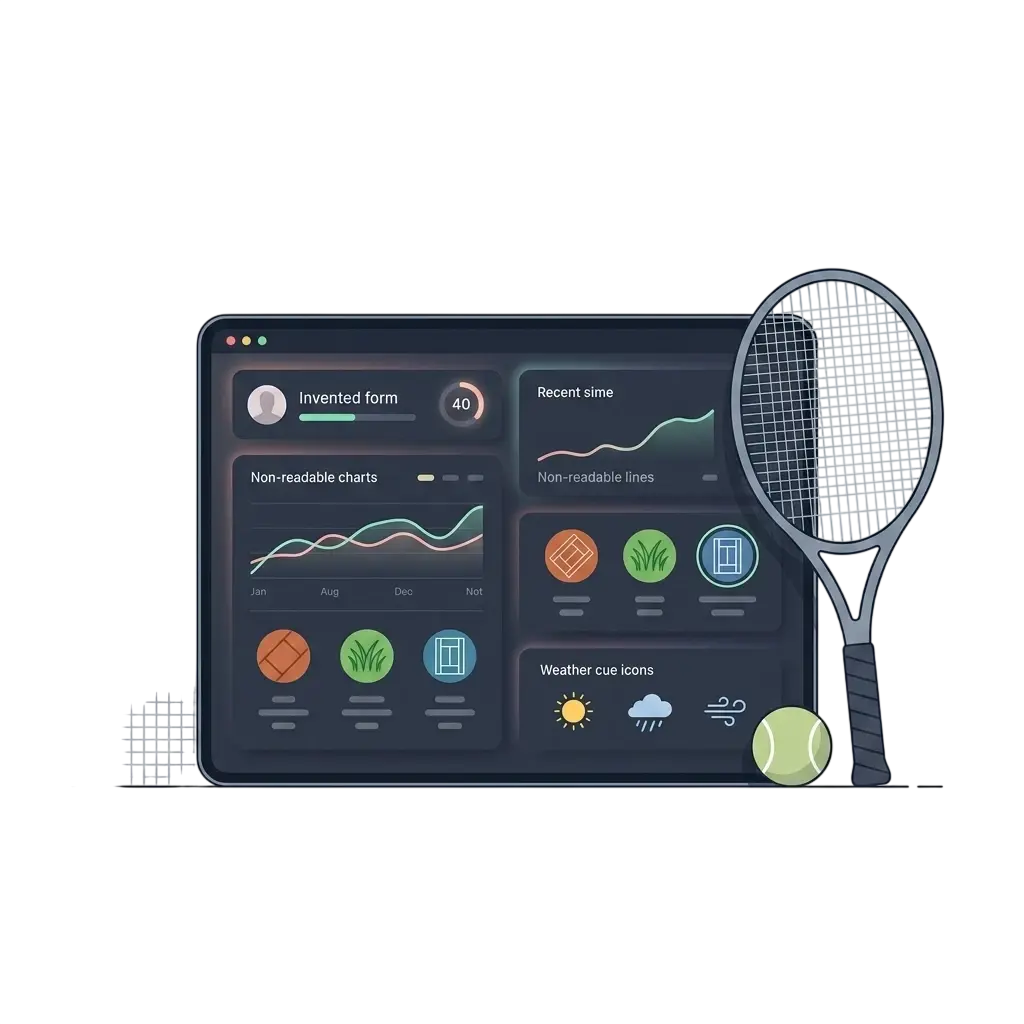 Jugador de tenis en acción durante un partido