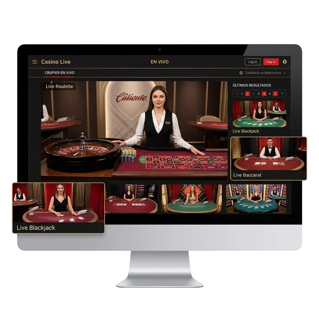 Mesas de casino en vivo con crupieres profesionales en Caliente México