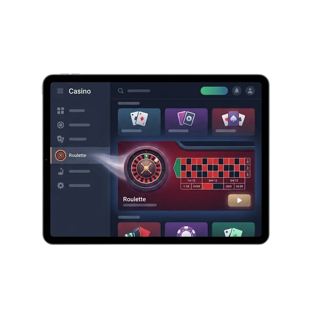 Jugador accediendo a la ruleta en línea en Caliente